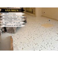 Combo 5 mét vuông tấm dán sàn nhà có keo sẵn tiện lợi.