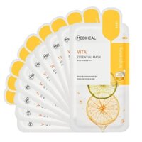 Combo 5 miếng Mặt Nạ Dưỡng Sáng, Mờ Thâm Mediheal Vita Essential Mask