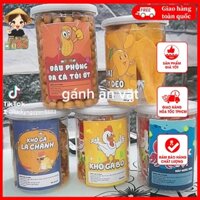 Combo 5 Món 400g Đậu Da Cá, 180g Khô Gà Bơ, 180g Khô Gà Lá Chanh, 300g Xoài Sấy Dẻo, 200g Mực Xé Sợi Nước Dừa Siêu Ngon