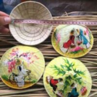 Combo 5 nón lá vẽ mini