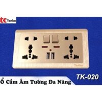 Combo 5 ổ cắm âm tường chống giật TK-127