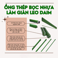 Combo 5 Ống thép bọc nhựa Daim (Phi 11mm Dài 120 cm), làm giàn leo cho hoa hồng; bầu, bí, mướp; nho