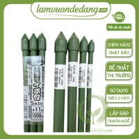 Combo 5 ỐNG THÉP BỌC NHỰA  phi  11  - Dùng làm khung giàn, giá  đỡ  cho hoa hồng leo, cây hoa leo, bầu bí mướp mùng tơi - Cao 1m2