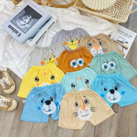 Combo 5 quần, 10 quần đùi Thun Lạnh mông thú cho bé từ 4-15kg.(0-3tuổi) - quần đùi thun bé trai bé gái