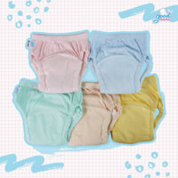 Combo 5 Quần Bỉm Vải Goodmama Sợi Tre Siêu Thấm Hút Size 80 90 100 110 Dành Cho Bé