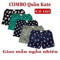 Combo 5 quần đùi nam cotton có túi tiện lợi đủ size từ 45-90kg