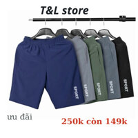 Combo 5 Quần đùi nam thể thao quần short chạy bộ vải gió mềm mại dáng sport co dãn tốt quần mặc nhà nhiều màu TL