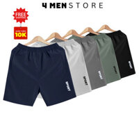 Combo 5 quần đùi nam trơn in chữ SPORT, chất vài dầy dặn thoải mái vận động có đủ size M-3XL, túi 2 bên có khoá kéo