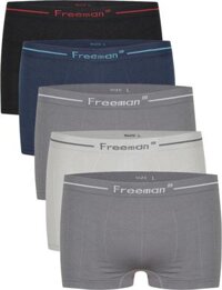 Combo 5 Quần Lót Boxer Nam Freeman 6513-CB5-L Size L