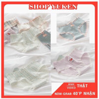 Combo 5 Quần lót cho bé gái và người lớn chất cotton cho học sinh sinh viên họa tiết caro