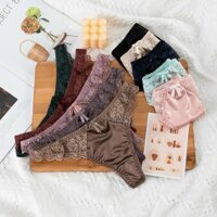 Combo 5 Quần lọt khe nữ 💓ATQ01 💓Quần lọt khe lụa phối ren cao cấp ( đủ màu)