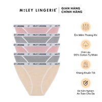 Combo 5 Quần Lót Melange Lưng Logo Fashion Miley Lingerie FCB01