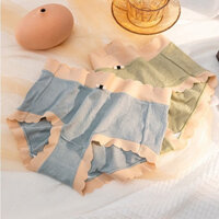 combo 5 Quần lót su lụa Nhăn lót kháng khuẩn thông hơi vân sọc Quần chíp nữ (Q Lụa Nhăn)