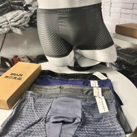 COMBO 5 Quần SỊP đùi nam, quần lót Boxer nam, Quần thông hơi, cạp chữ, chất liệu cotton, co giãn 4 chiều, thấm hút tốt