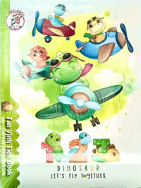Combo 5 quyển tập Dinosaur Mèo Dép 5 ô ly – TÂN VĨNH TIẾN (200 Trang, ĐL: 80gsm); 05 quyển – 75.000 đồng