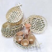 Combo 5 rổ tre cá