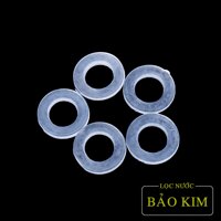 Combo 5 Ron Zoăng Gioăng cao su phi 21 và phi 27 dùng cho chân sen, dây vòi hoa sen, dây xịt toilet, dây cấp nước - Trắng - Gioăng phi 21