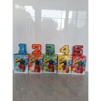 Combo 5 số học kun từ 1 đến 5 tạo thành chiến binh Kun - Hàng khuyến mãi từ sữa Kun