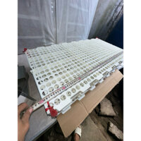 Combo 5 tấm sàn 50 x 100 lỗ tròn - sàn nhựa chăn nuôi, tấm lót sàn nhựa heo, vỉ nhựa chuồng trại, tấm sàn nhựa loại 1