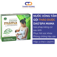 Combo 5 tặng 1 Nước xông tắm thảo dược sau sinh DAO'SPA MAMA cho mẹ bầu sau sinh  (1 hộp 3 chai)