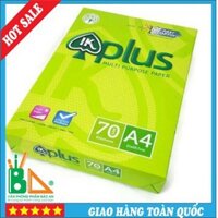 Combo 5 tập Giấy In IK Plus A4 - ĐL 70gsm 500 Tờ phù hợp cho văn phòng, trường học