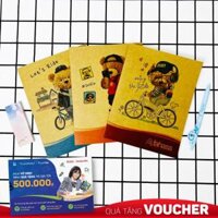 Combo 5 Tập Học Sinh 100 Trang ĐL 100gm2 - FAHASA - Cute Bears Mẫu Màu Giao Ngẫu Nhiên