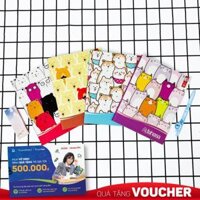Combo 5 Tập Học Sinh Family 4 Ô Ly 200 Trang ĐL 80gm2 - FAHASA Mẫu Màu Giao Ngẫu Nhiên