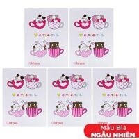 Combo 5 Tập Học Sinh Kẻ Ngang 200 Trang 70gsm - Cute Cats FAHASA Mẫu Bao Bìa Ngẫu Nhiên