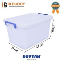 Combo 5 Thùng Nhựa Duy Tân Có Bánh Xe 15L (44 x 31 x 21 cm) No.749