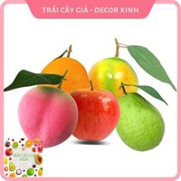 Combo 5 Trái Giả (Đào Tiên, Táo Tròn, Cam Mỹ, Ổi, Lựu) Mô Hình Việt Nam Công Nghệ Thái Lan GIỐNG THẬT 99%-Dùng Trang Trí
