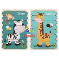 Combo 5 Tranh Ghép Gỗ, Xếp Hình Domino 2 Mặt Nhiều Chủ Đề Cho Các Bé Lựa Chọn-Đồ Chơi Xếp Hình Thông Minh