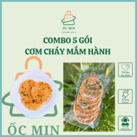 [COMBO 5 TÚI] Cơm Cháy Mắm Hành, Túi Hút Chân Không, Ăn Vặt
