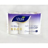 COMBO 5 túi giấy vệ sinh POSY 6 cuộn Cao Cấp, Hàng Chính Hãng