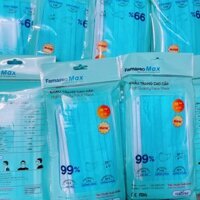 Combo 5 túi khẩu trang y tế 4 lớp kháng khuẩn cao cấp Famapro max, khau trang y te màu xanh - Quà tặng bảo vệ sức khỏe mọi người - 1 túi 10 cái