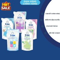 (COMBO 5 TÚI) Nước giặt quần áo em bé Dnee túi 550ml- Chính hãng Công ty Đại Thịnh