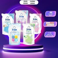 (COMBO 5 TÚI) Nước giặt quần áo em bé Dnee túi 550ml- Chính hãng Công ty Đại Thịnh AA