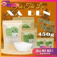 Combo 5 túi zip Trà Túi Lọc Xạ Đen 450g (150 gói x 3g) - Trà Thảo Mộc Bình Dương