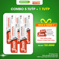 Combo 5 Tuýp Kem Đánh Răng Thảo Dược Grants Of Australia Vị Quế Bổ Sung Canxi Và Khoáng Chất 110g