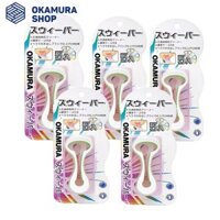 Combo 5 Vỉ Dụng cụ cạo lưỡi cao cấp Nhật Bản Okamura (vỉ 5 cái)