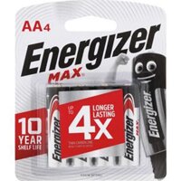 Combo 5 vĩ Pin AA Energizer Max E91 BP4 (Vĩ 4 viên) (Chính hãng)