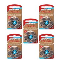 COMBO 5 VỈ PIN TRỢ MÁY THÍNH SIZE 675 PR44 RAYOVAC PEAK.