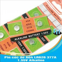 Combo 5 viên Pin cúc áo AG4 LR626 377A 1.55V Alkaline