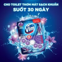 Combo 5 Viên Tẩy Bồn Cầu Vim Power 5 Hương Oải Hương 55G