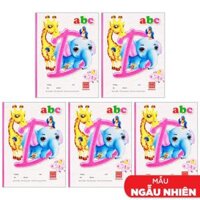 Combo 5 Vở Class ABC - 4 Ô Ly 96 Trang ĐL 100gm2 - Hồng Hà Mẫu Màu Giao Ngẫu Nhiên