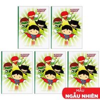 Combo 5 Vở Class Super DC - 5 Ô Ly 96 Trang ĐL 120gm2 - Hồng Hà Mẫu Màu Giao Ngẫu Nhiên