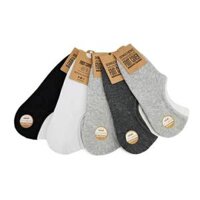 Combo 5 Vớ Hài Nam Mang Ẩn Trong Giày 688 - Trắng  White