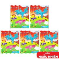 Combo 5 Vở Học Sinh 5 Ô Ly 100 Trang ĐL 100gm2 - Elephant FI614539 Mẫu Màu Giao Ngẫu Nhiên