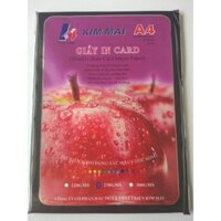 combo 5 xấp Giấy In Màu Kim Mai 2 Mặt Lụa (Semi Glossy) A4 (21 x 29.7cm) 250gsm 50 tờ