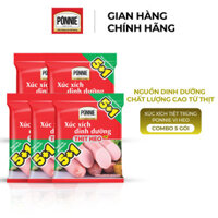 Combo 5 Xúc xích tiệt trùng Ponnie Heo 33gr