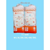 Combo 50-100 Miếng Bỉm Tả Quần EBONY Cao Cấp Đủ Size M Đến 5XL Cho Bé Yêu